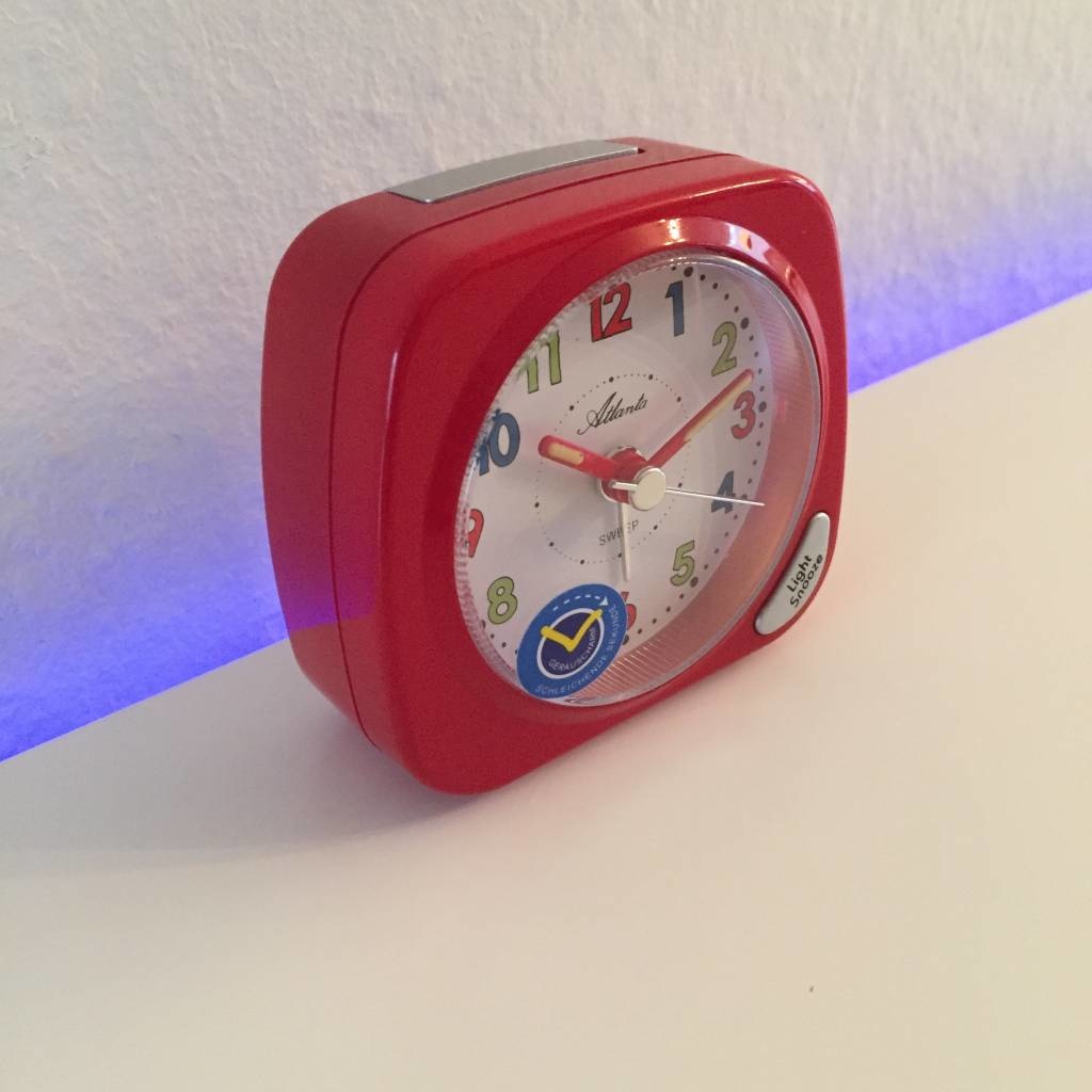 Atlanta Design - Children's alarm clock mini format red