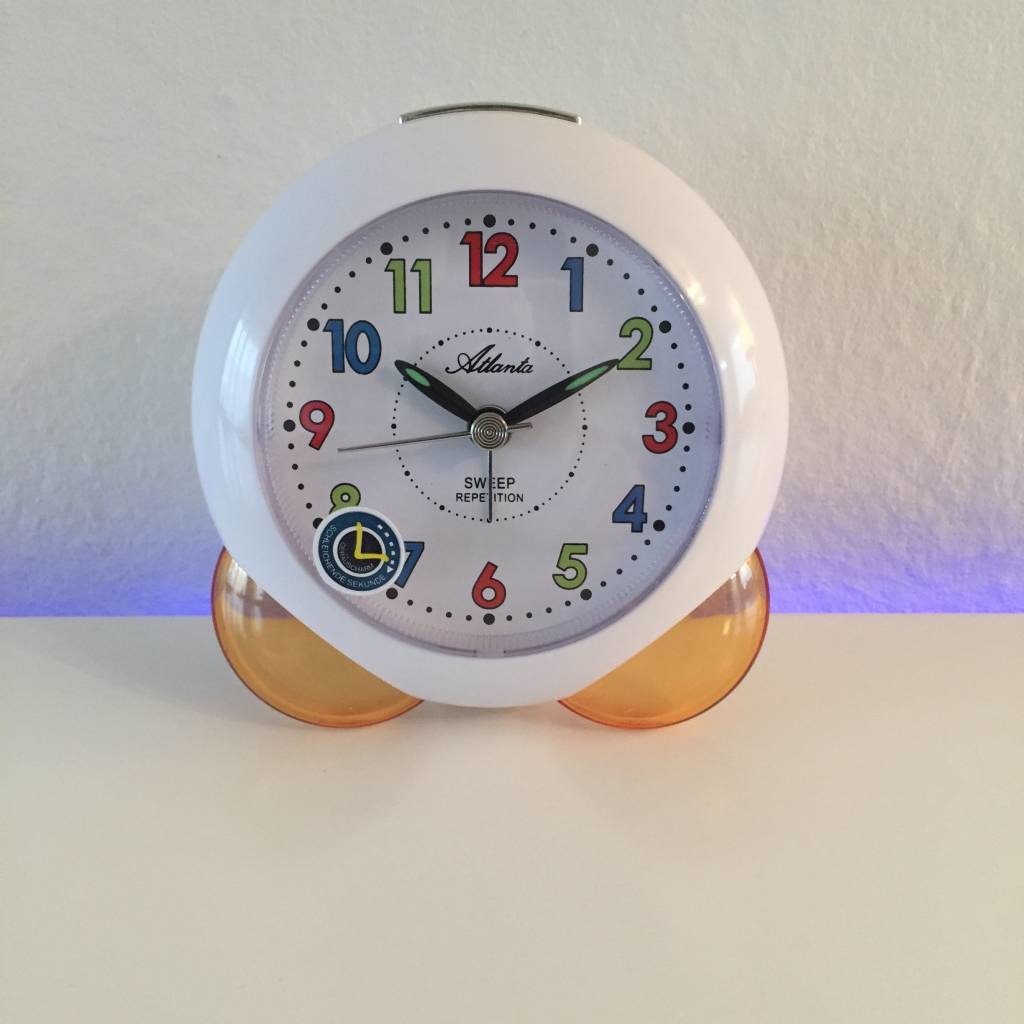 Atlanta Design - Children's alarm clock in the color white