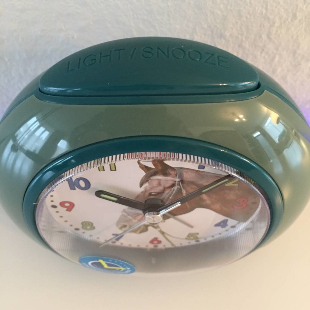 Atlanta Design - Children's alarm clock with horses motif