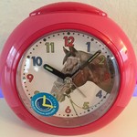 Atlanta Design - Children's alarm clock with horses motif