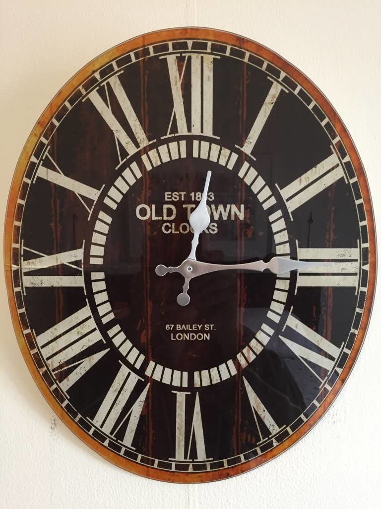 NiceTime Design - Wall clock Old England Ovaal