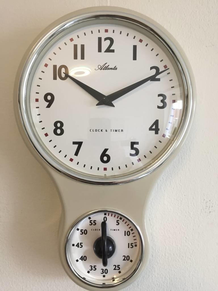 Atlanta Design - Kitchen clock with timer