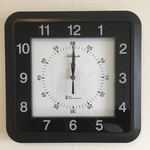 Atlanta Design - Kitchen clock Square Black