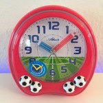 Atlanta Design - Children's alarm clock with football Red