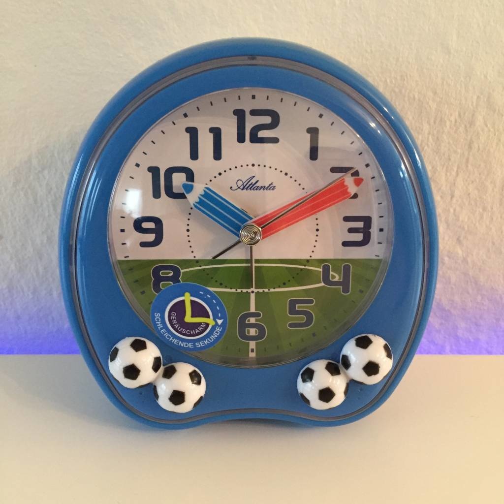 Atlanta Design - Children's alarm clock with playing football