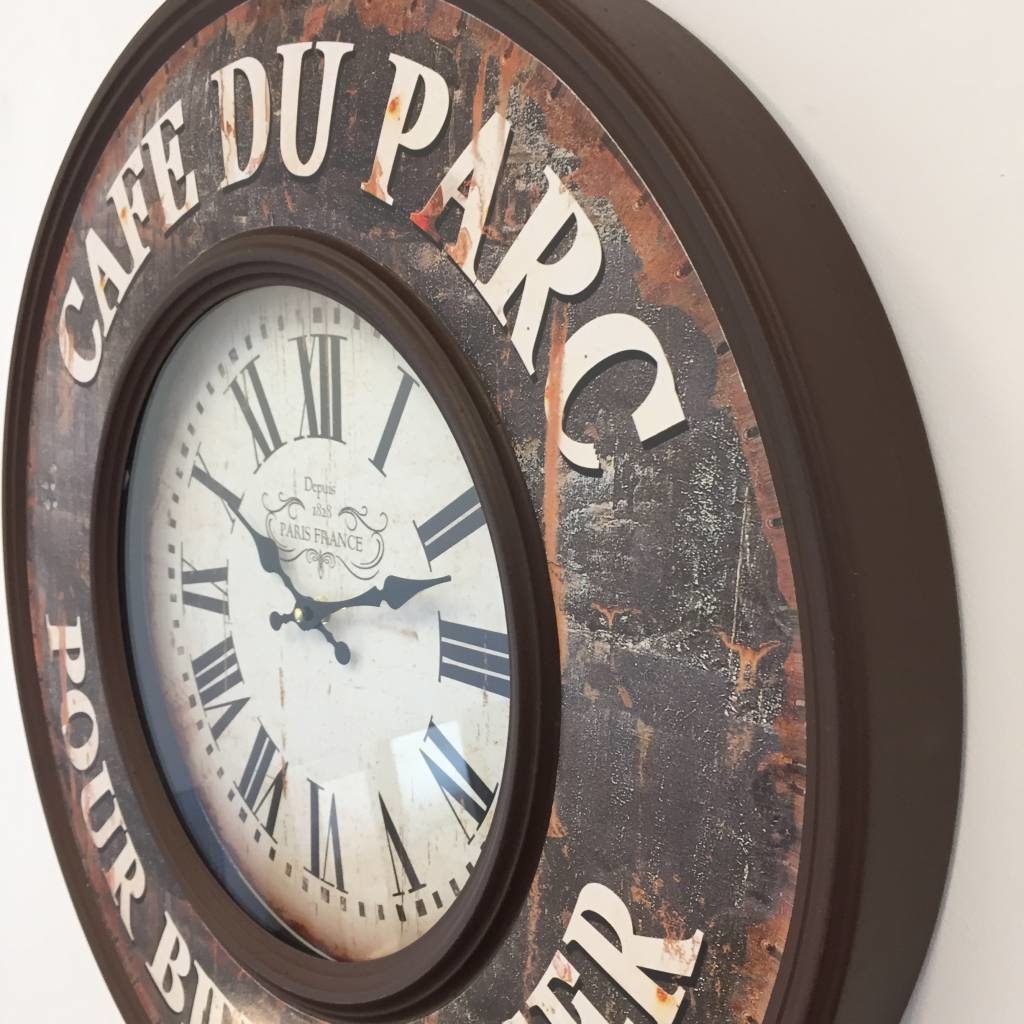 NiceTime Design - Wall clock Cafe de Paris Vintage Retro