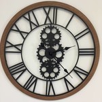 NiceTime Design - Wall clock Industrial Design Iron & Wood