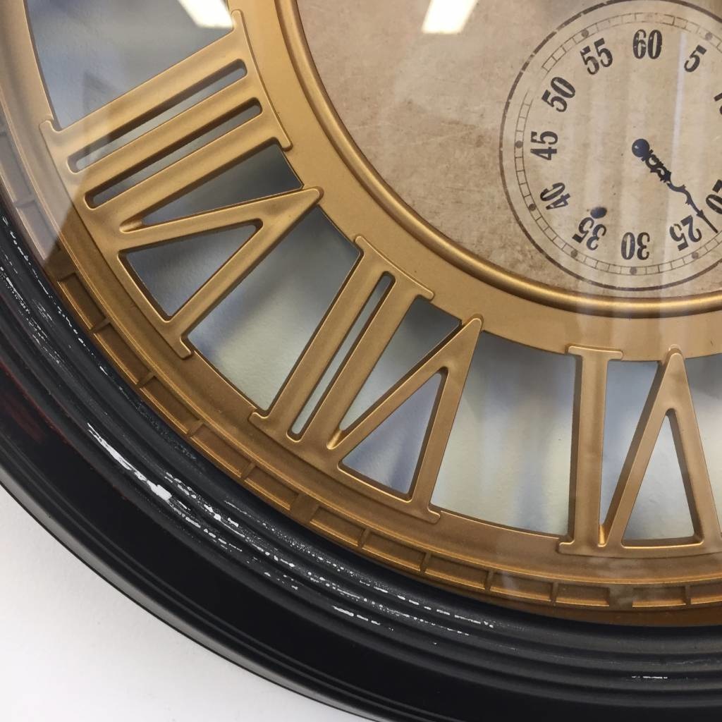 NiceTime Design - Wanduhr Vintage Hotel metaal