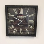 NiceTime Design - Wall clock Kensington Wood Retro Black