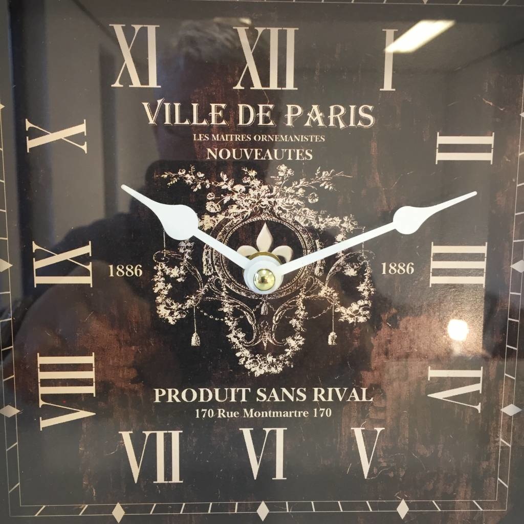 NiceTime Design - Table clock Paris Rouge
