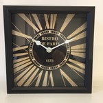 NiceTime Design - Table clock Bistro de Paris Noir