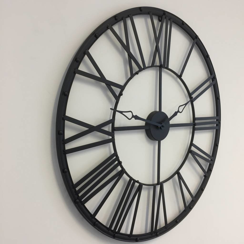 NiceTime Design - Industrial wall clock metal black