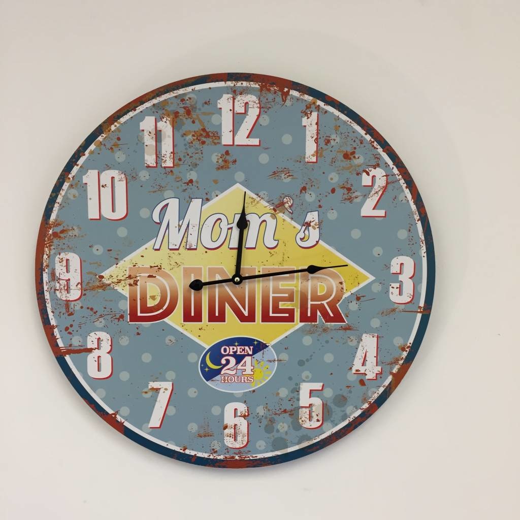 NiceTime Design - Wanduhr Mom's diner