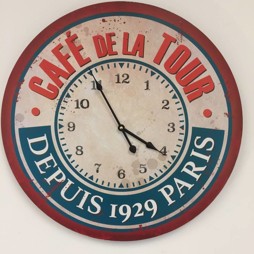 NiceTime Design - Wall clock Cafe de la Tour