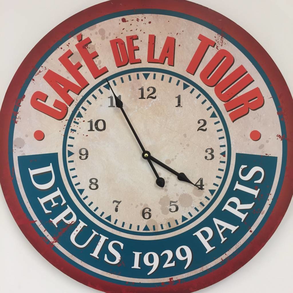 NiceTime Design - Wall clock Cafe de la Tour