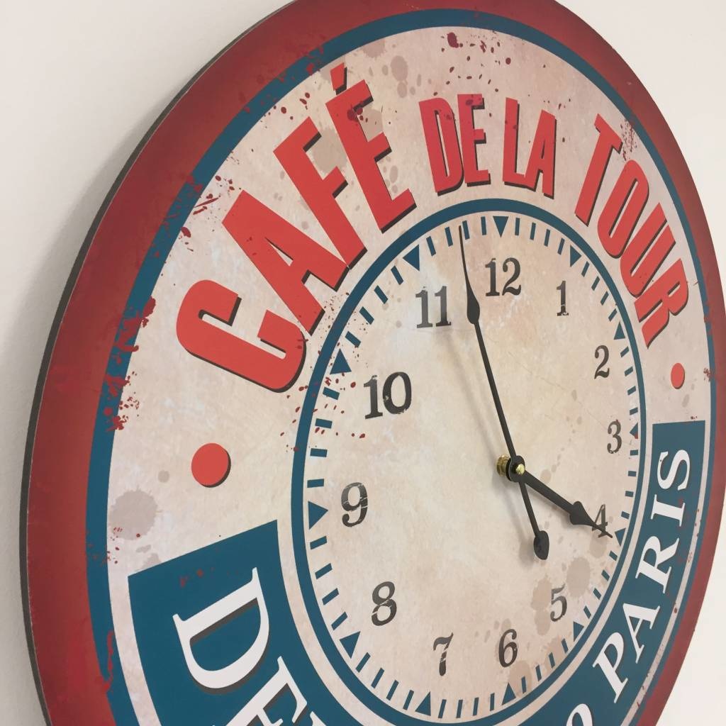 NiceTime Design - Wall clock Cafe de la Tour