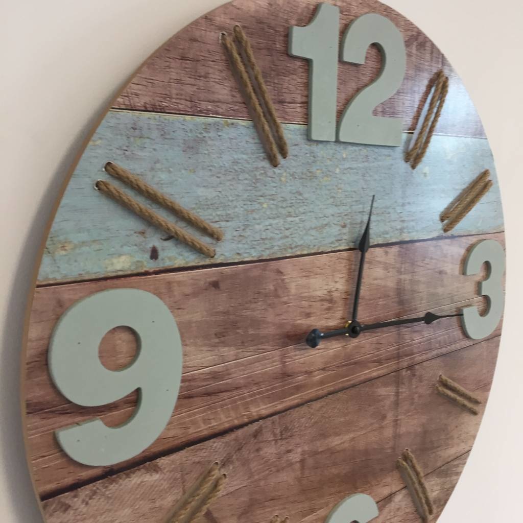 NiceTime Design - Wood & Rope wall clock