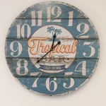 NiceTime Design - Wall clock Vintage Tropical Bar