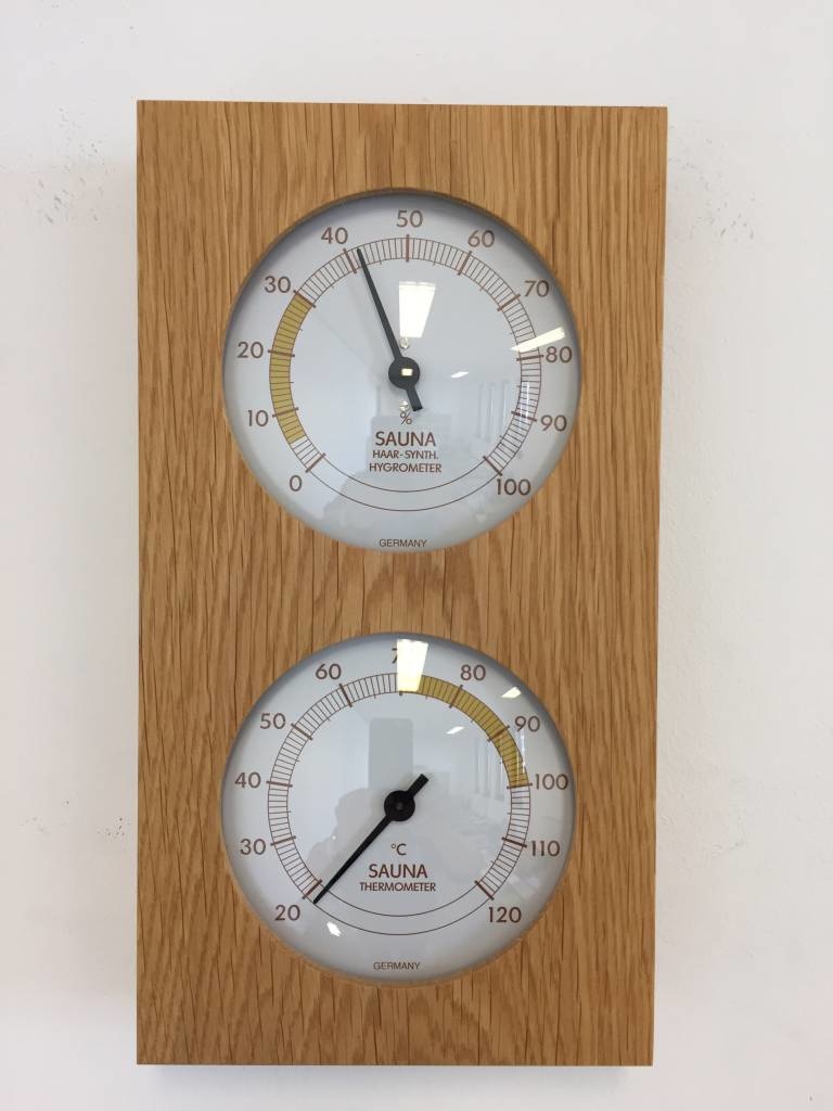 NiceTime Design - Sauna Thermo -Hygrometer, 130 x 242mm