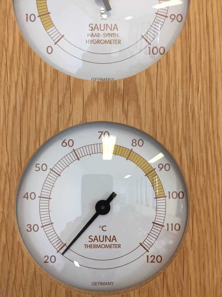 NiceTime Design - Sauna Thermo- Hygrometer, 130 x 242mm