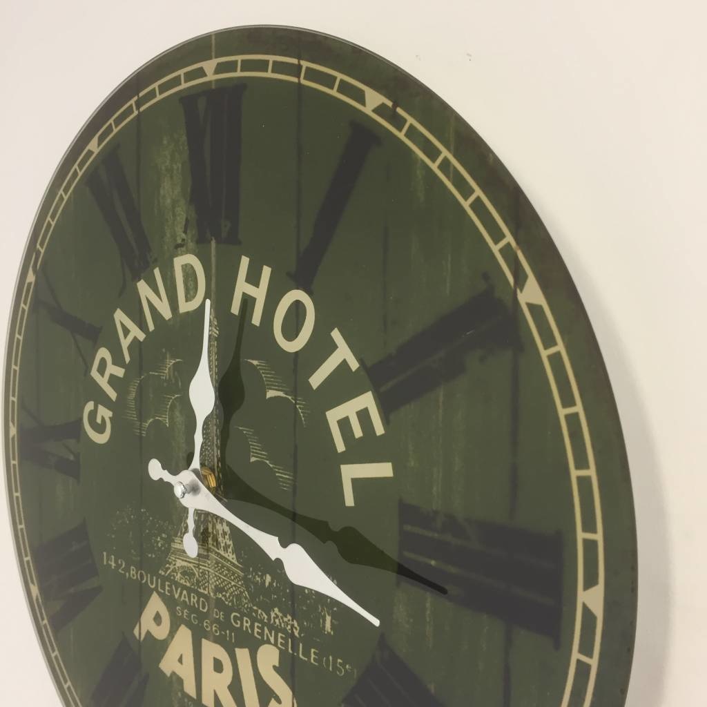 NiceTime Design - Wanduhr Grand Hotel Paris