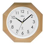 Atlanta Design - Wall clock with wooden edge
