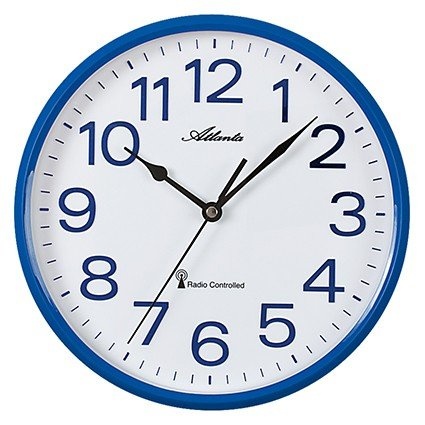 Atlanta Design - Wall clock Blue Modern Design