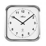 Atlanta Design - Chrome Wanduhr modernes Design