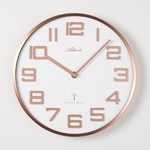 Klokkendiscounter Design - Wall clock Copper and White Modern Design
