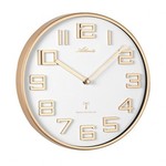 Atlanta Design - Wall clock Gold and White Modern Design