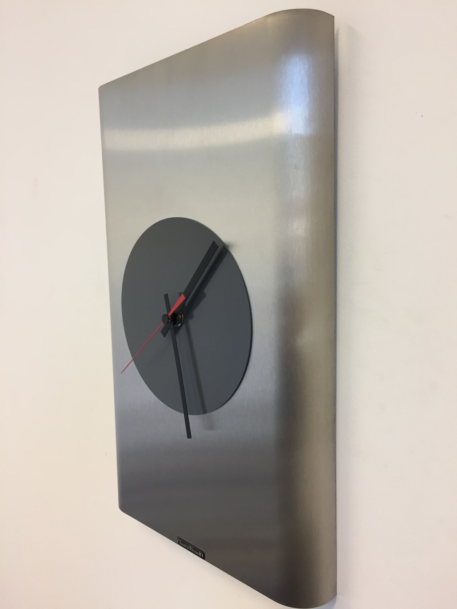 Klokkendiscounter Design - Wall clock stainless steel Leeuwarden Design