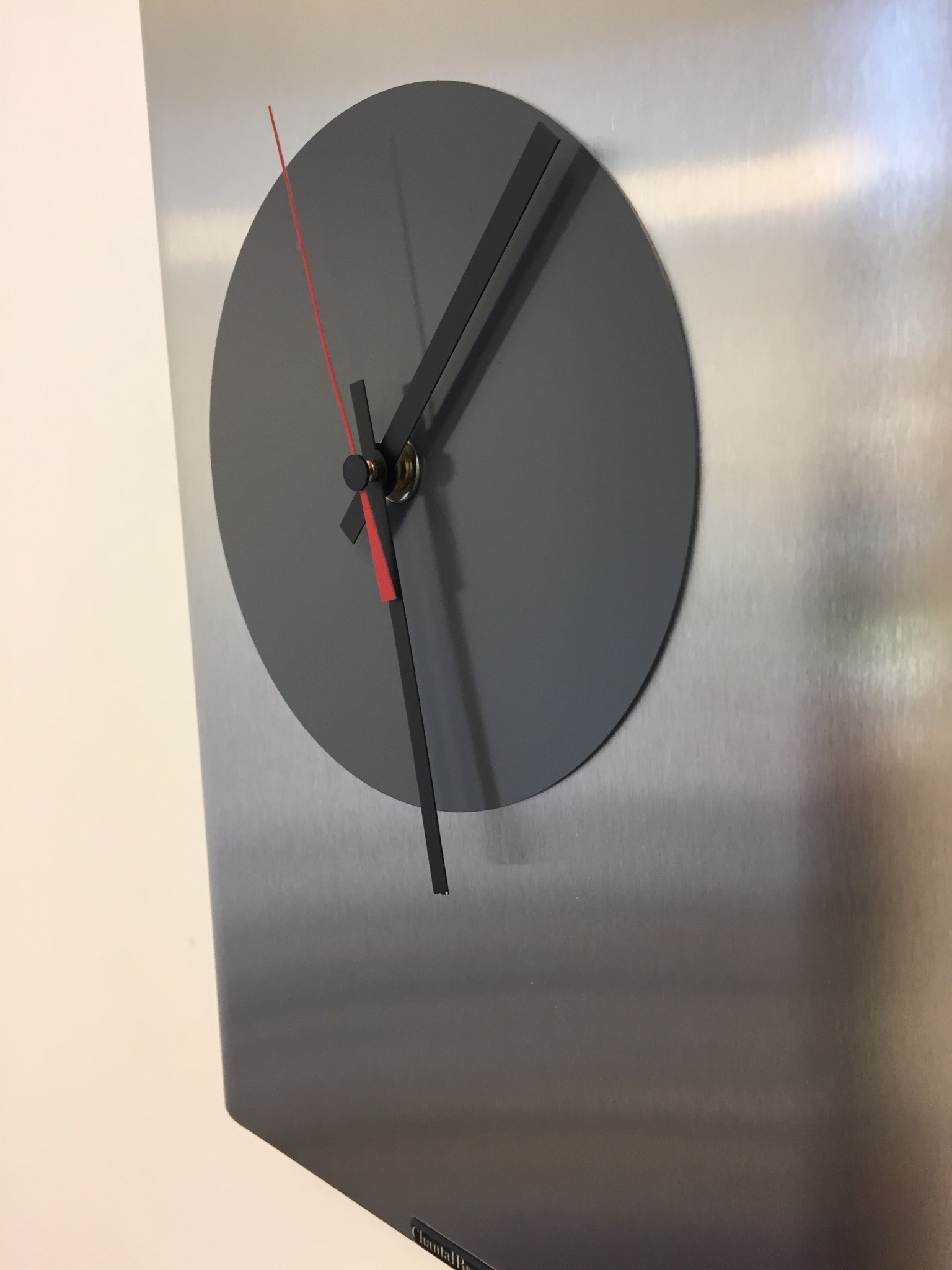 Klokkendiscounter Design - Wall clock stainless steel Leeuwarden Design