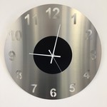 Klokkendiscounter Design - Wall clock Amsterdam Large Black Modern Design