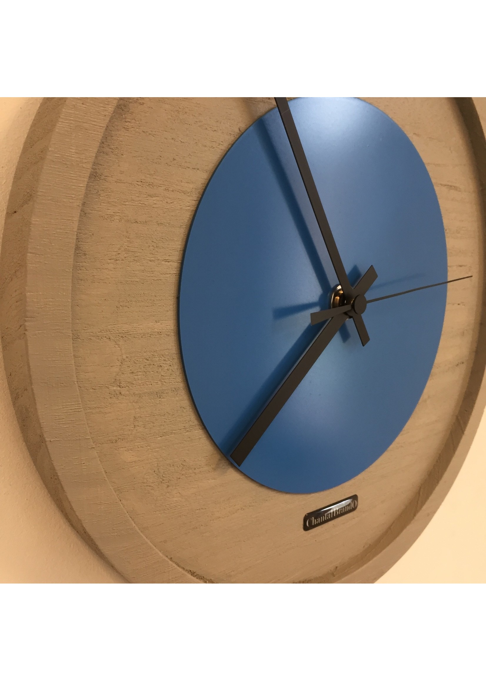 Klokkendiscounter BeoXL - Wandklok Quinten BLUE Modern Design
