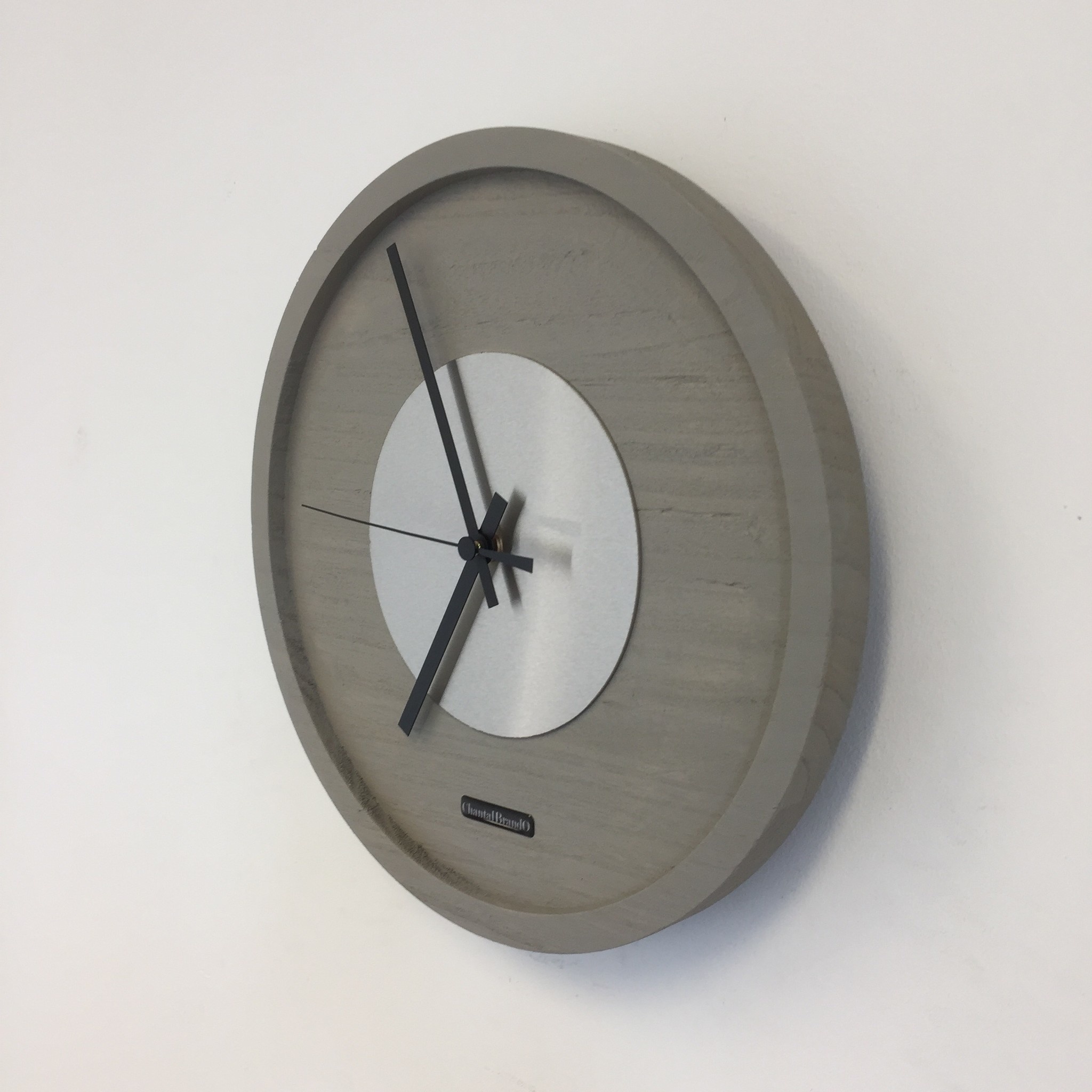 Klokkendiscounter Design - Wall clock Quinten Silver Modern Design