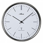 Atlanta Design - Wall clock Time Silver/Blue