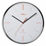 Atlanta Design - Wanduhr Time Signal Ziver und orange modernes Design