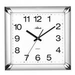 Atlanta Design - Wall clock Silver Square Modern Design