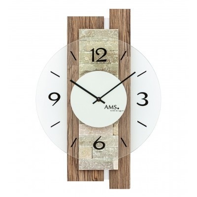 NiceTime Design - Wanduhr Wood & Stone Modern Design