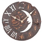 Atlanta Design - Wall clock bronze for inside and outdoors