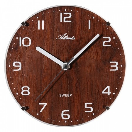 Atlanta Design - Wall clock walnut Modern Design