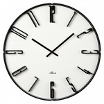 Atlanta Design - Wanduhr Schwarz weisse  Modernes Design