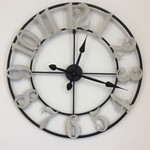 NiceTime Design - Wall clock Amsterdam Black and White Industrial
