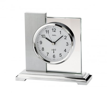 AMS Design - Table clock Silver Ghost Modern Design