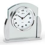 Atlanta Design - Table clock Silver Spurt Modern Design