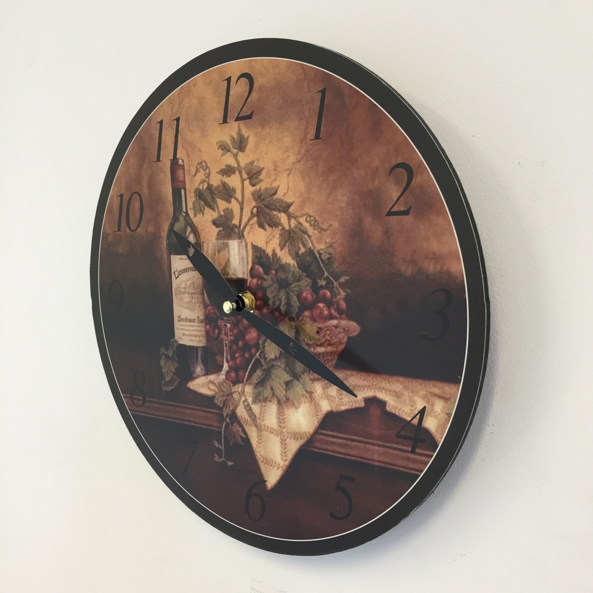 NiceTime Design - Kitchen clock Vin de Bordeaux Retro Vintage