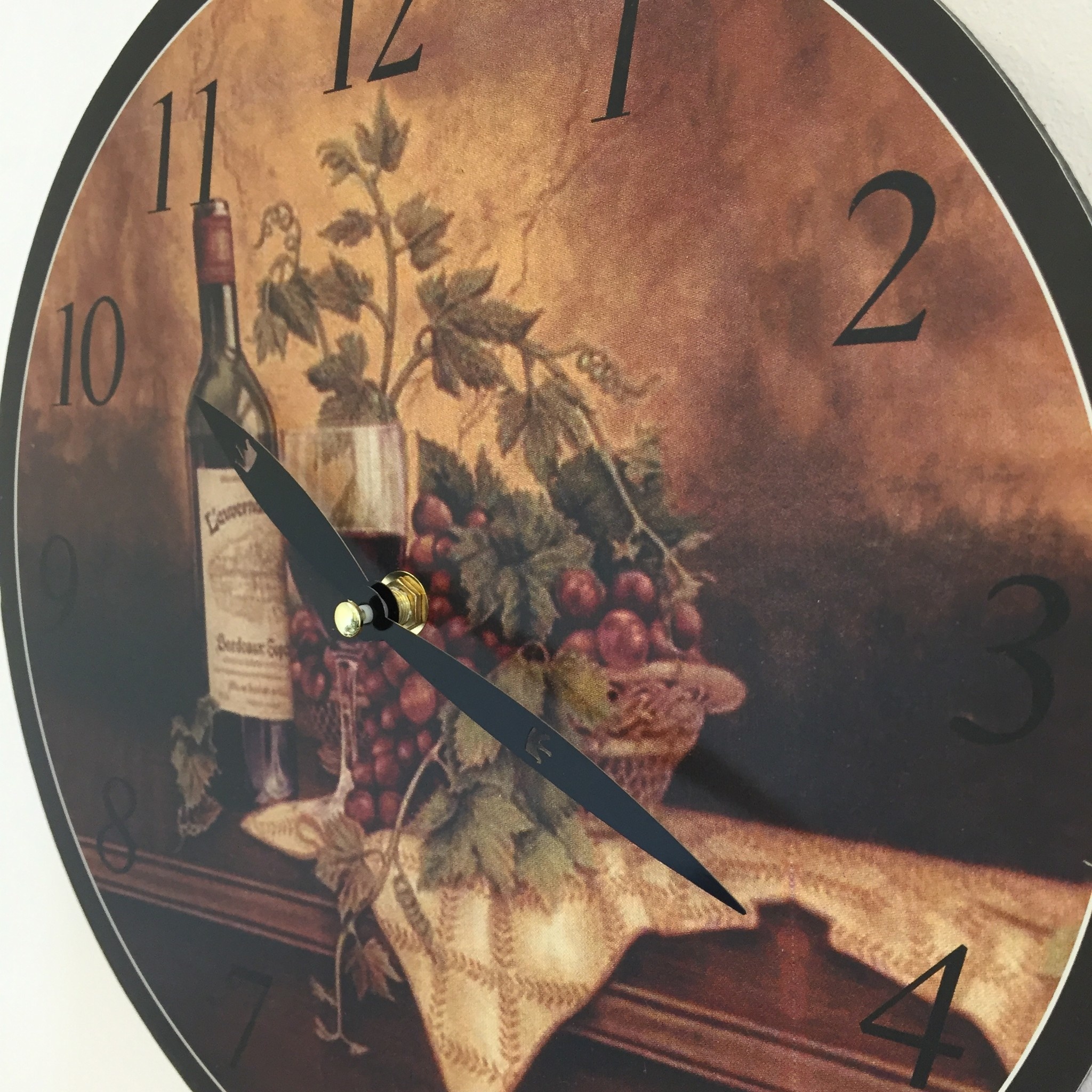 NiceTime Design - Kitchen clock Vin de Bordeaux Retro Vintage