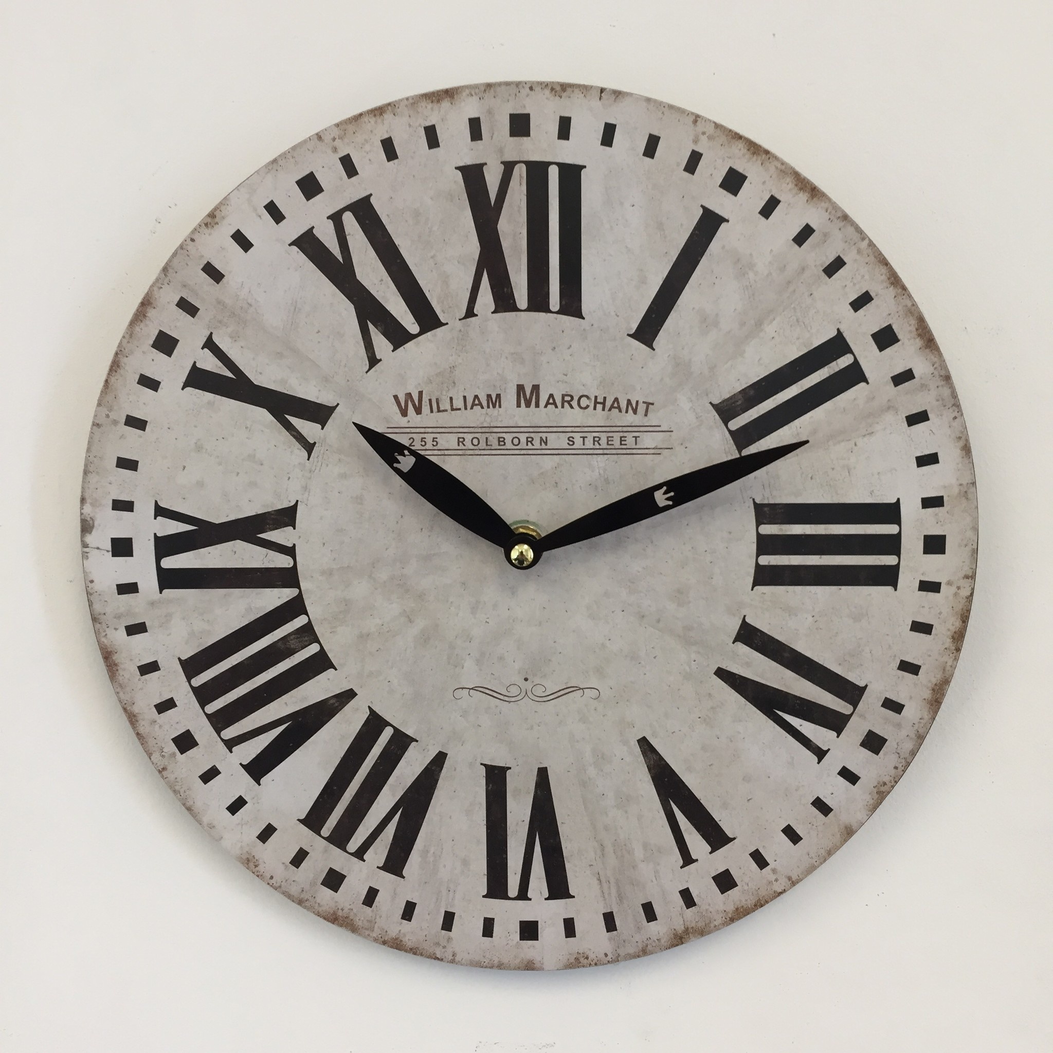 NiceTime Design - Wall clock William Marchant Blanc Vintage