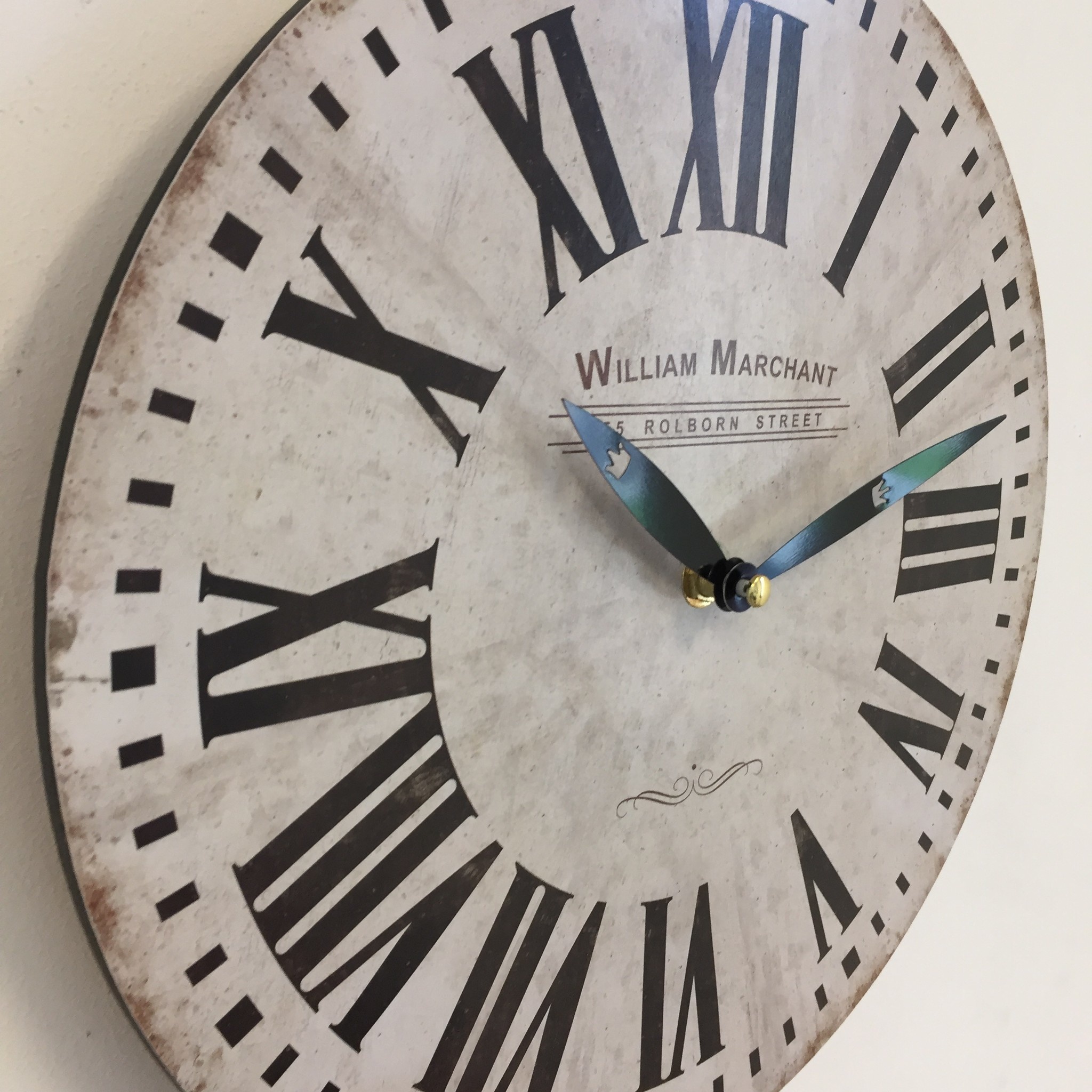 NiceTime Design - Wall clock William Marchant Blanc Vintage