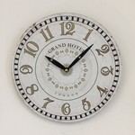 NiceTime Design - Wandklok Grand Hotel Londen Vintage retro wit